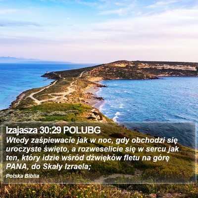 Izajasza 30:29 POLUBG Bible Verse Image
