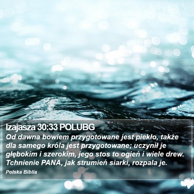 Izajasza 30:33 POLUBG Bible Verse Image