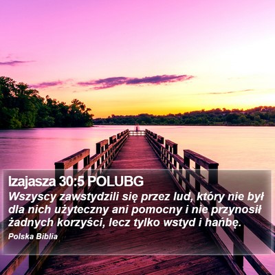 Izajasza 30:5 POLUBG Bible Verse Image