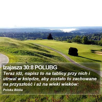 Izajasza 30:8 POLUBG Bible Verse Image