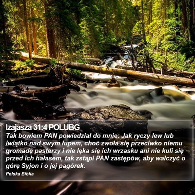 Izajasza 31:4 POLUBG Bible Verse Image
