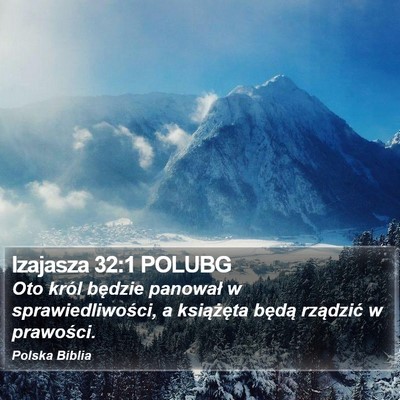 Izajasza 32:1 POLUBG Bible Verse Image