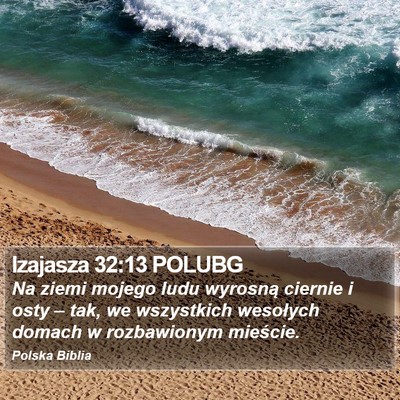 Izajasza 32:13 POLUBG Bible Verse Image