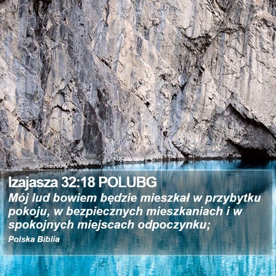 Izajasza 32:18 POLUBG Bible Verse Image