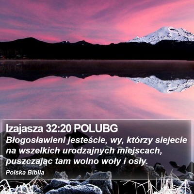Izajasza 32:20 POLUBG Bible Verse Image