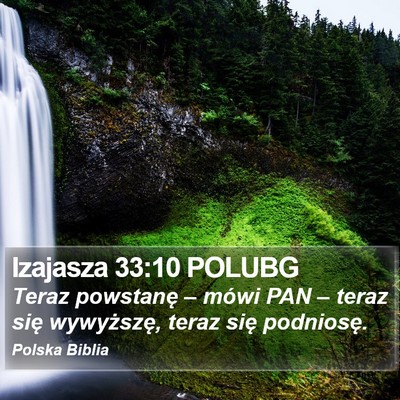 Izajasza 33:10 POLUBG Bible Verse Image