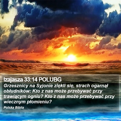 Izajasza 33:14 POLUBG Bible Verse Image