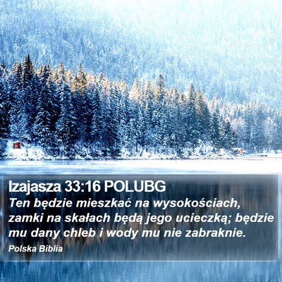 Izajasza 33:16 POLUBG Bible Verse Image
