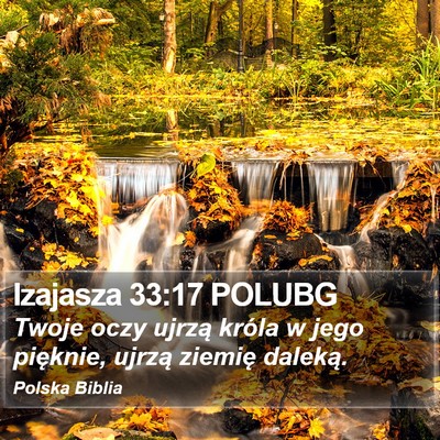 Izajasza 33:17 POLUBG Bible Verse Image