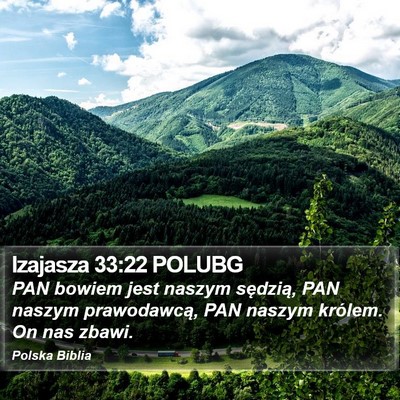 Izajasza 33:22 POLUBG Bible Verse Image