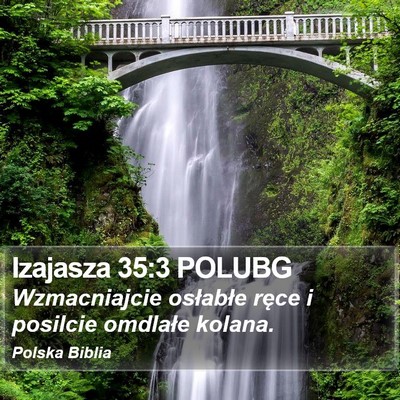 Izajasza 35:3 POLUBG Bible Verse Image