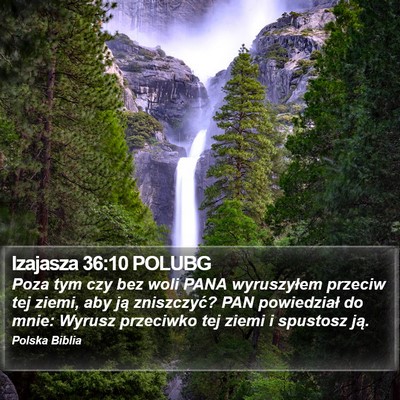 Izajasza 36:10 POLUBG Bible Verse Image