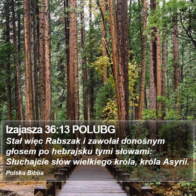 Izajasza 36:13 POLUBG Bible Verse Image