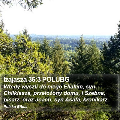 Izajasza 36:3 POLUBG Bible Verse Image