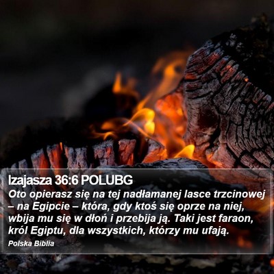 Izajasza 36:6 POLUBG Bible Verse Image