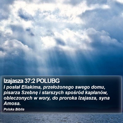 Izajasza 37:2 POLUBG Bible Verse Image