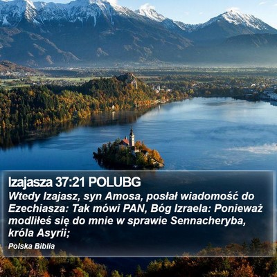 Izajasza 37:21 POLUBG Bible Verse Image