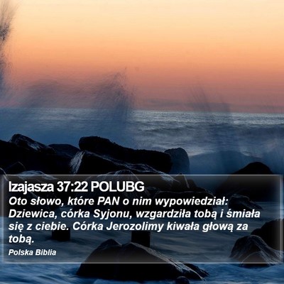 Izajasza 37:22 POLUBG Bible Verse Image