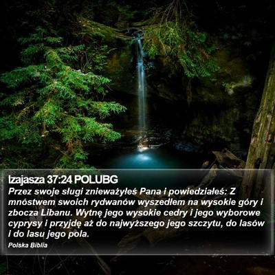 Izajasza 37:24 POLUBG Bible Verse Image