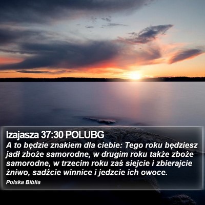 Izajasza 37:30 POLUBG Bible Verse Image