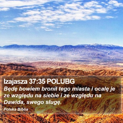 Izajasza 37:35 POLUBG Bible Verse Image