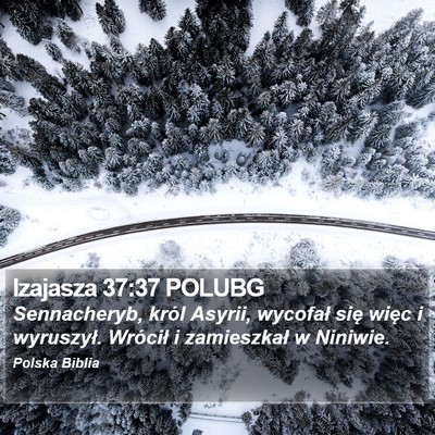 Izajasza 37:37 POLUBG Bible Verse Image