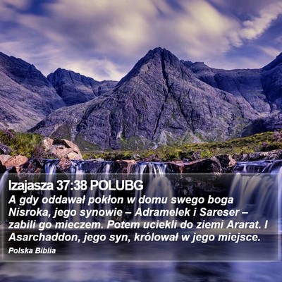 Izajasza 37:38 POLUBG Bible Verse Image