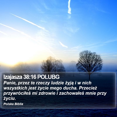 Izajasza 38:16 POLUBG Bible Verse Image