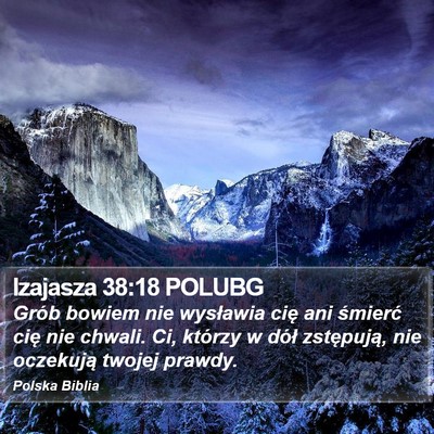 Izajasza 38:18 POLUBG Bible Verse Image