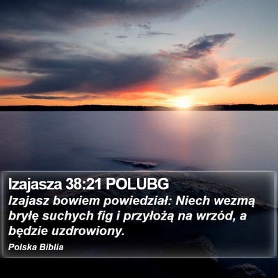 Izajasza 38:21 POLUBG Bible Verse Image