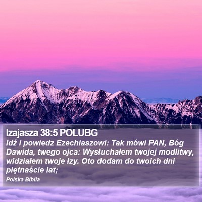 Izajasza 38:5 POLUBG Bible Verse Image