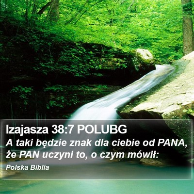 Izajasza 38:7 POLUBG Bible Verse Image