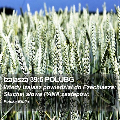 Izajasza 39:5 POLUBG Bible Verse Image