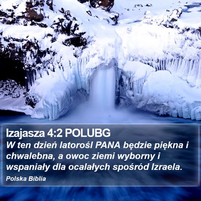 Izajasza 4:2 POLUBG Bible Verse Image