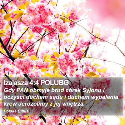 Izajasza 4:4 POLUBG Bible Verse Image