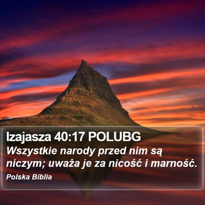 Izajasza 40:17 POLUBG Bible Verse Image