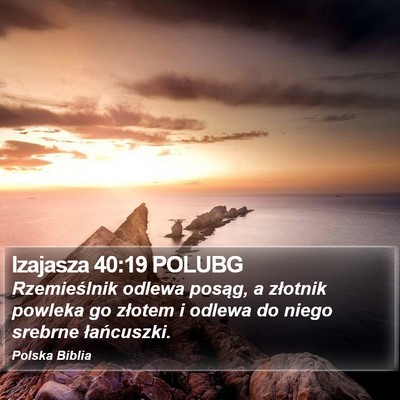 Izajasza 40:19 POLUBG Bible Verse Image