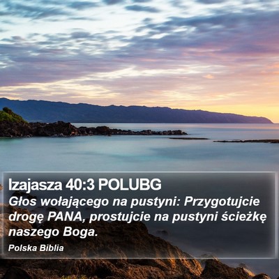 Izajasza 40:3 POLUBG Bible Verse Image