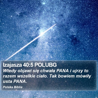 Izajasza 40:5 POLUBG Bible Verse Image