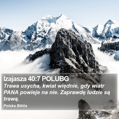 Izajasza 40:7 POLUBG Bible Verse Image