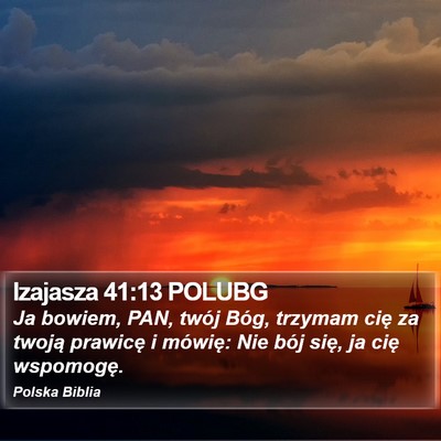 Izajasza 41:13 POLUBG Bible Verse Image