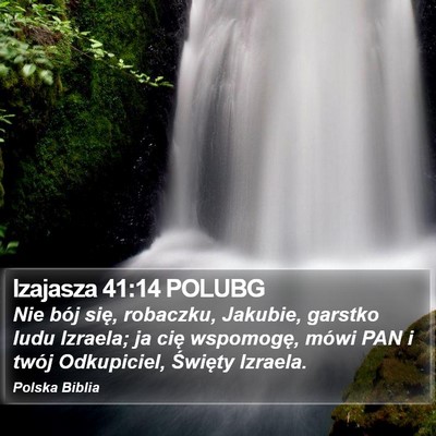 Izajasza 41:14 POLUBG Bible Verse Image