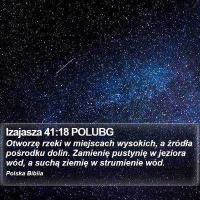 Izajasza 41:18 POLUBG Bible Verse Image