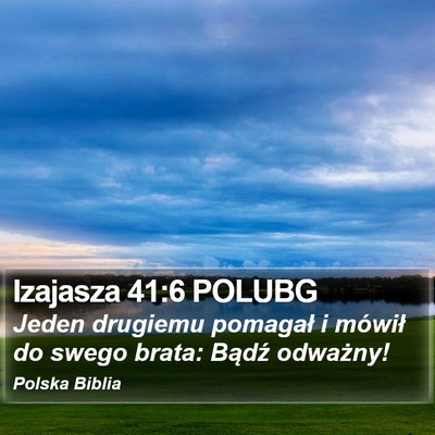 Izajasza 41:6 POLUBG Bible Verse Image