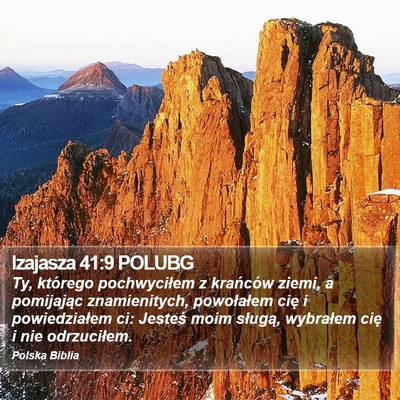 Izajasza 41:9 POLUBG Bible Verse Image