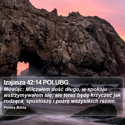 Izajasza 42:14 POLUBG Bible Verse Image