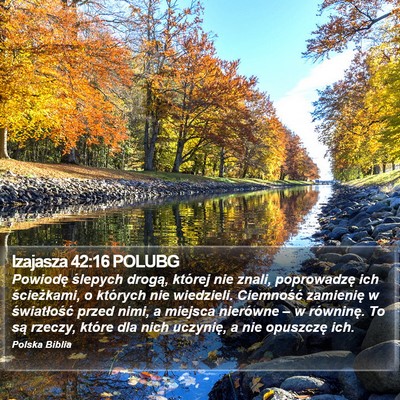 Izajasza 42:16 POLUBG Bible Verse Image