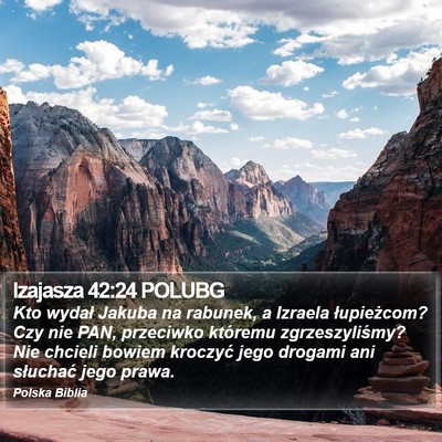 Izajasza 42:24 POLUBG Bible Verse Image