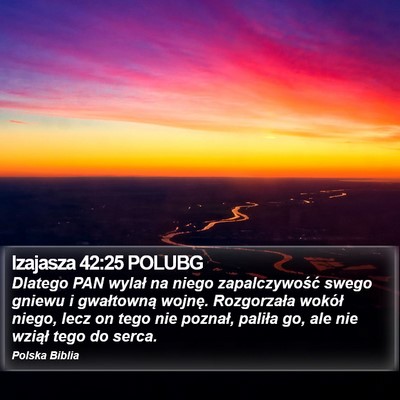 Izajasza 42:25 POLUBG Bible Verse Image