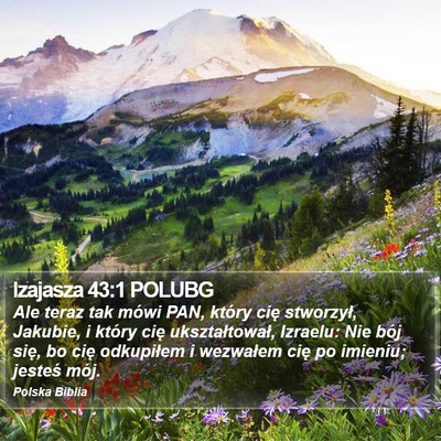 Izajasza 43:1 POLUBG Bible Verse Image